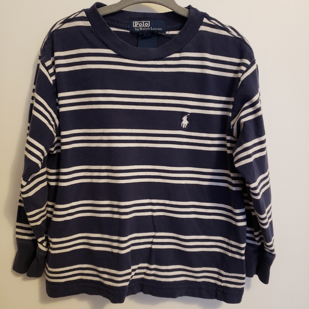 Boy Ralph Lauren long sleeve striped tee